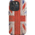 United Kingdom Flag Dark Wood iPhone 16 Pro Magsafe Impact Case